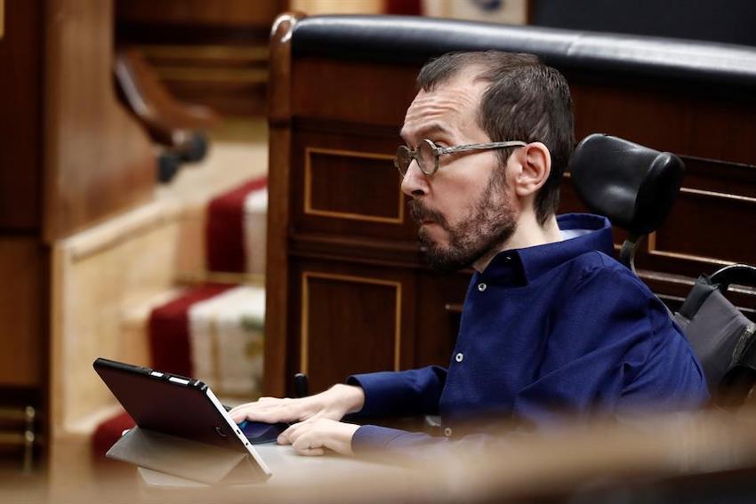  El portavoz de Unidas Podemos, Pablo Echenique