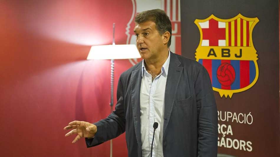 El expresidente del FC Barcelona, Joan Laporta