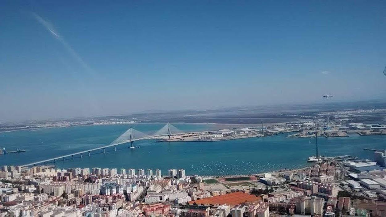 Panorámica de la bahía de Cádiz.