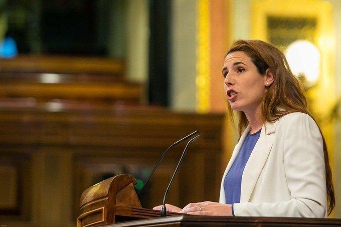 Rocío de Meer, diputada de Vox por Almería, en el Congreso de los Diputados. Fuente: Europa Press.