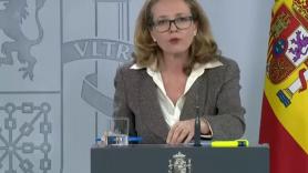 Nadia Calviño, vicepresidenta económica, en la rueda de prensa posterior al Consejo de Ministros