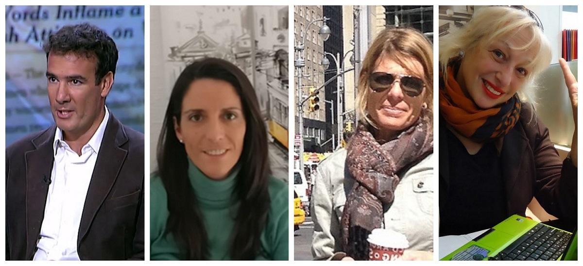 De izquierda a derecha: Raphl Minder, Belén Rodrigo, Stephanie Müller y Sully Fuentes. Fuente: elaboración propia.