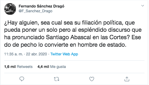 Tuit Sánchez Dragó Abascal
