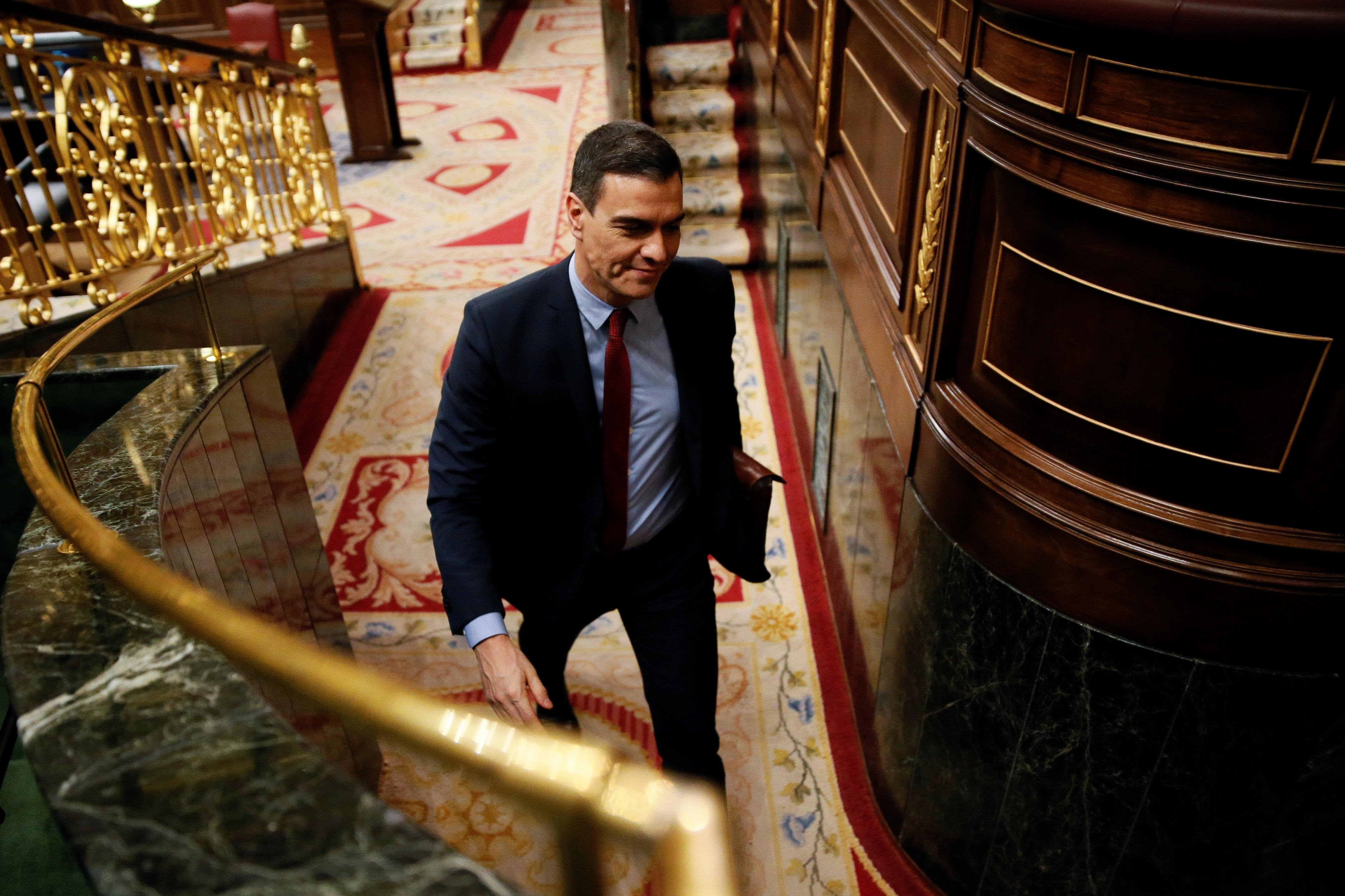 Pedro Sánchez en el Congreso de los Diputados. EP