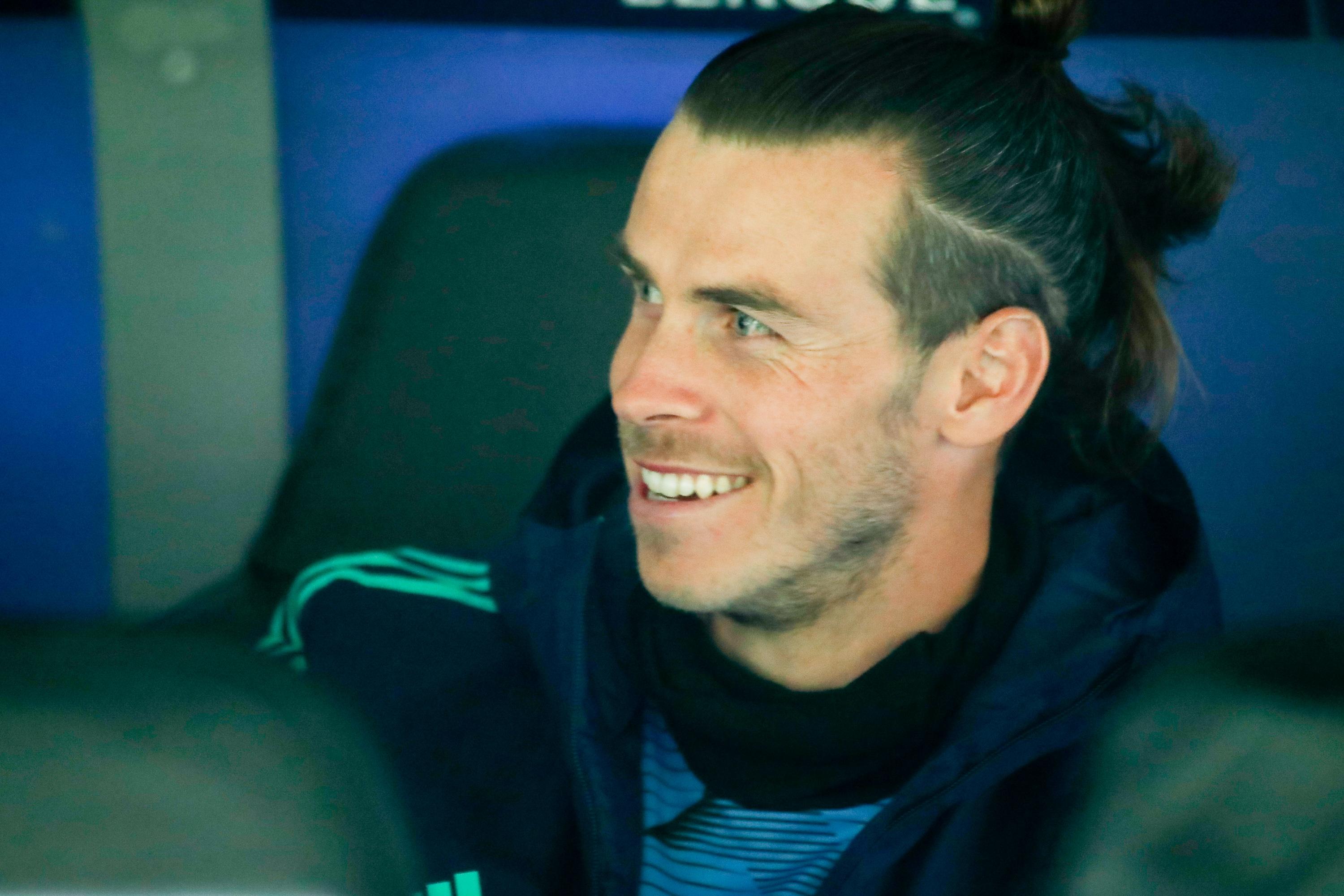 El futbolista del Real Madrid, Gareth Bale, en el banquillo durante el último partido del conjunto blanco en Champions. Europa Press.
