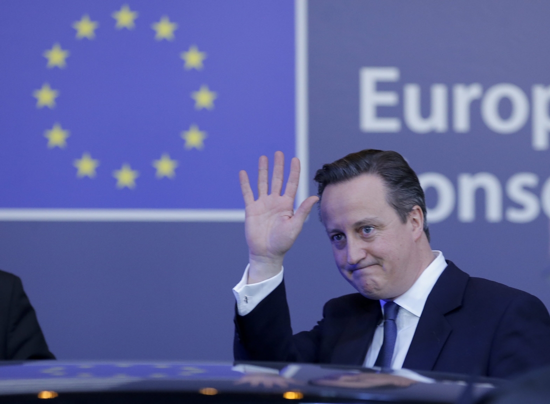 Cameron en una de las reuniones celebradas en Bruselas para analizar el papel de su país en la UE. (Foto: EFE)