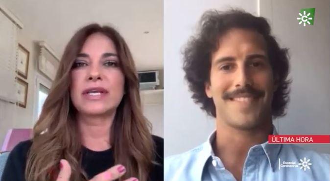 Mariló Montero usa los informativos de Canal Sur para promocionar la empresa de su hijo con Carlos Herrera