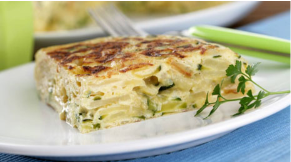 Tortilla de patatas con calabacín