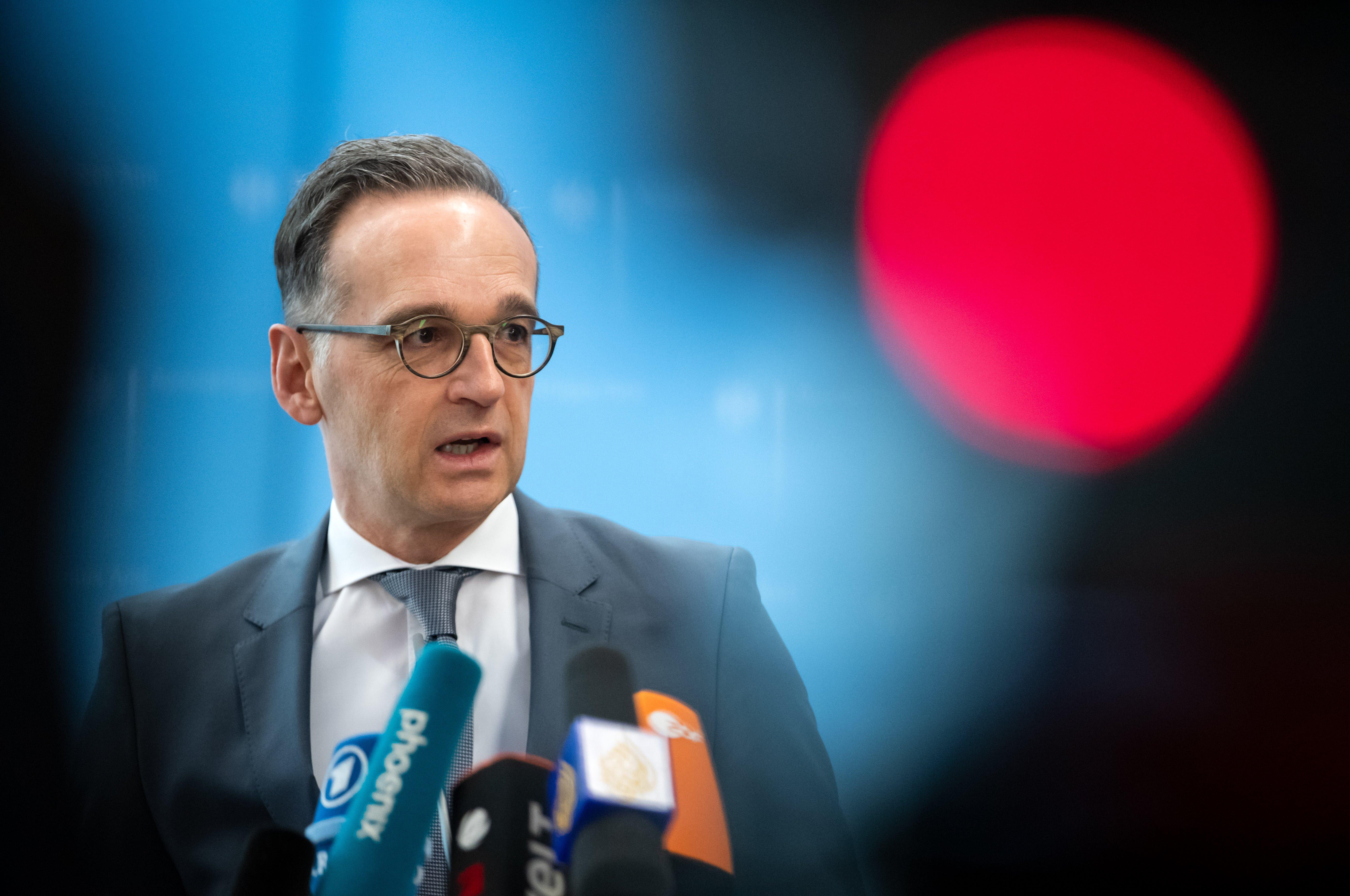 El ministro de Asuntos Exteriores de Alemania, Heiko Maas. Fuente: Europa Press.