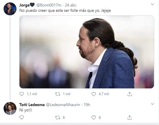 Toñi Ledesma sobre Pablo Iglesias