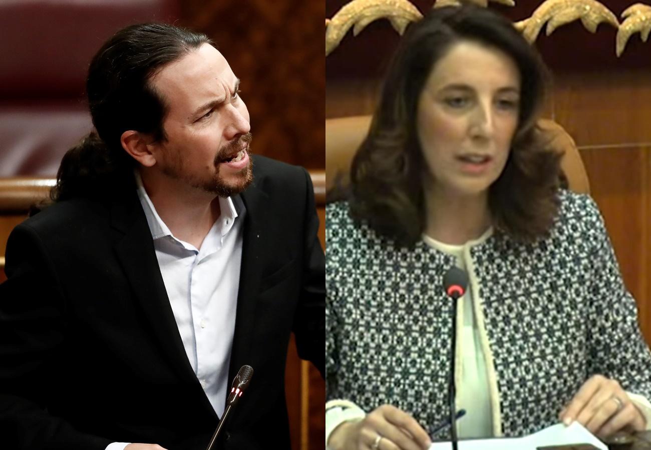 Montaje de Pablo Iglesias y Antonia Ledesma