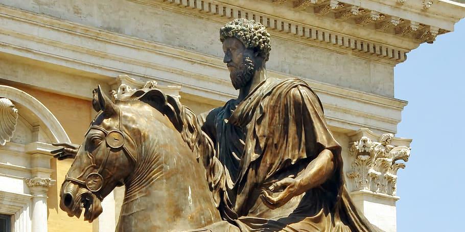Estatua ecuestre de Marco Aurelio situada en Roma