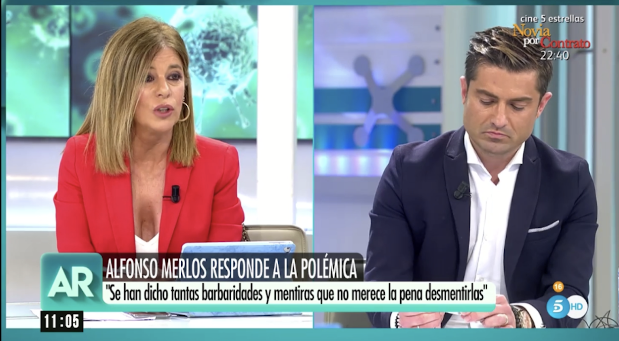 La periodista Esther Palomera se enzarza con Alfonso Merlos