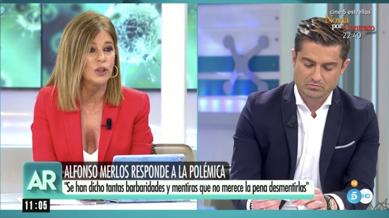 La periodista Esther Palomera se enzarza con Alfonso Merlos