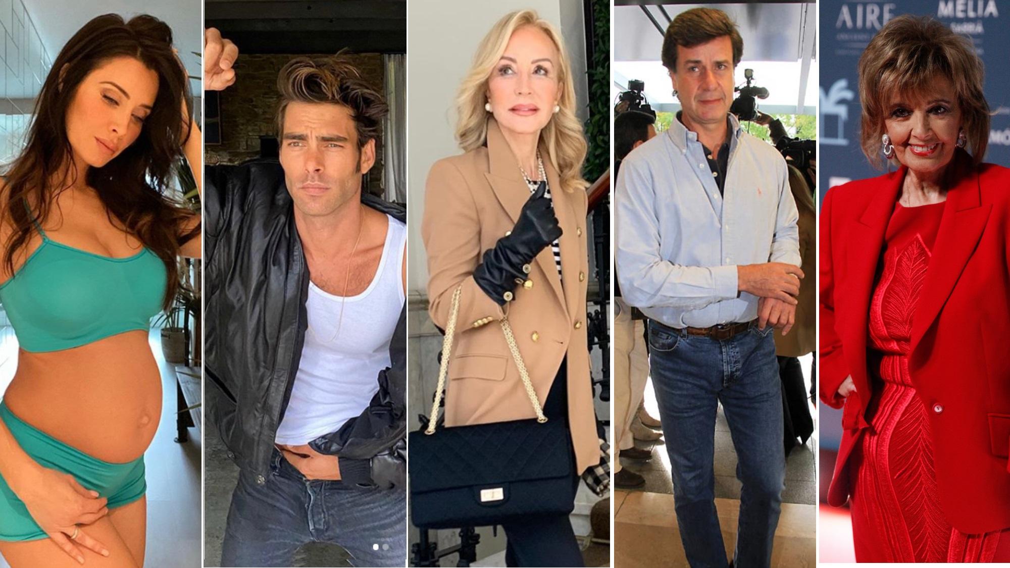 Pilar Rubio, Jon Kortajarena, Carmen Lomana, Cayetano Martínez de Irujo y María Teresa Campos