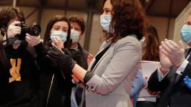 Díaz Ayuso durante la clausura del hospital de IFEMA