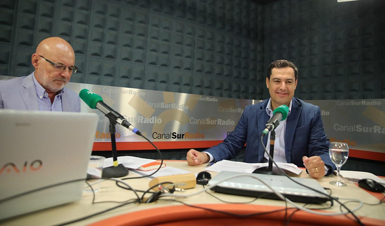 Moreno Bonilla en CanalSur Radio. 