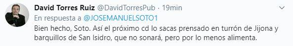 Respuesta al tuit de José Manuel Soto