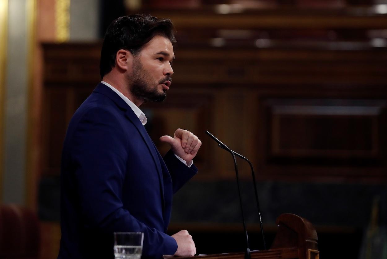 El diputado y portavoz de ERC, Gabriel Rufián, amenaza con poner fin a la legislatura tras las tensiones por el estado de alarma