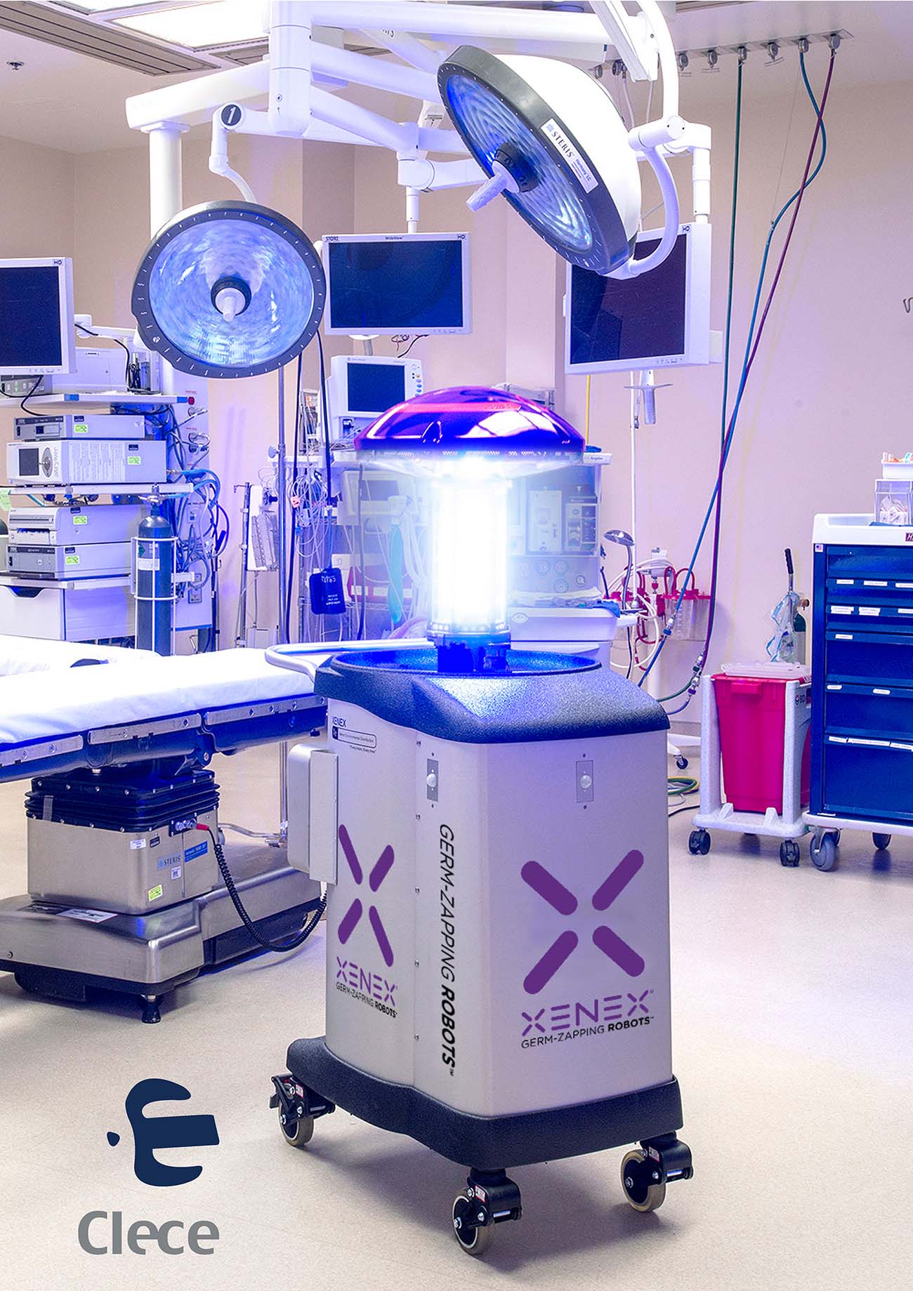 El robot Xenex es capaz de destruir el actual SARS CoV 2, causante del COVID 19, en tan solo 2 minutos hasta un 99,99%