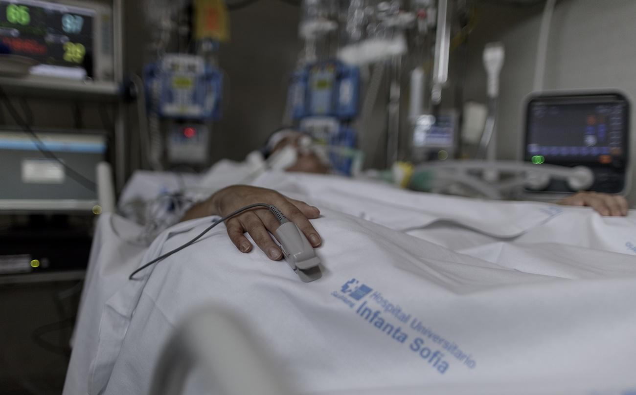 Paciente ingresado en la UCI del Hospital Infanta Sofía. 