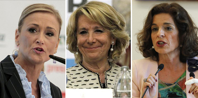 Las tres aspirantes del PP a la alcaldía de Madrid, en plena caída libre