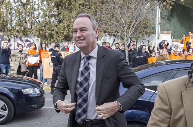 El expresidente de la Generalitat Valenciana, Alberto Fabra. 