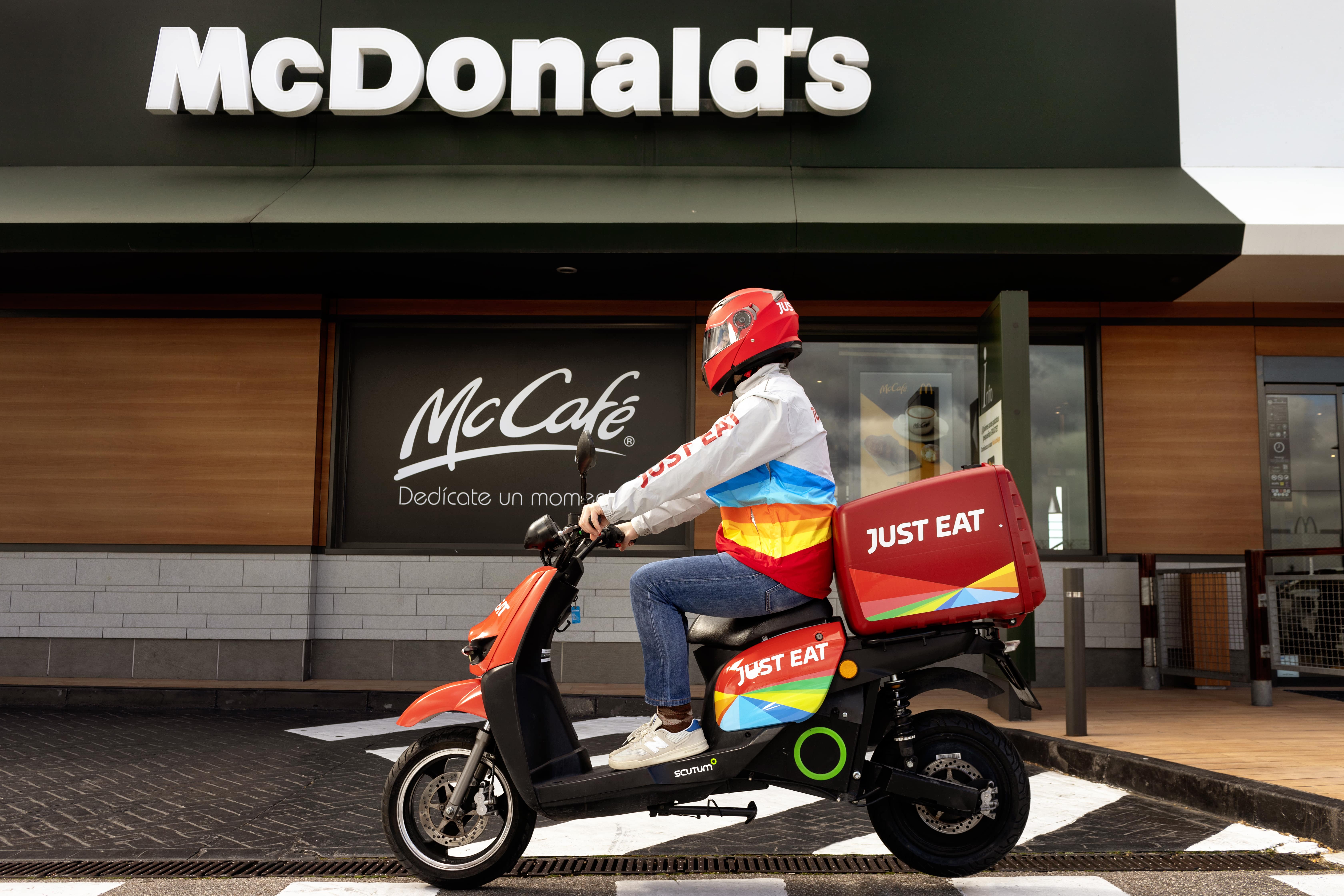 Delivery de McDonald's a través de Just Eat