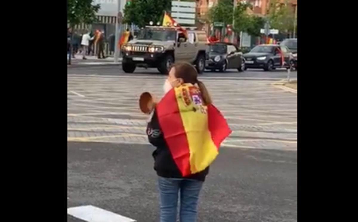 Protesta contra el Gobierno en Boadilla del Monte