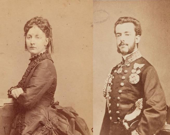 Amadeo de Saboya y su esposa María Victoria dal Pozzo