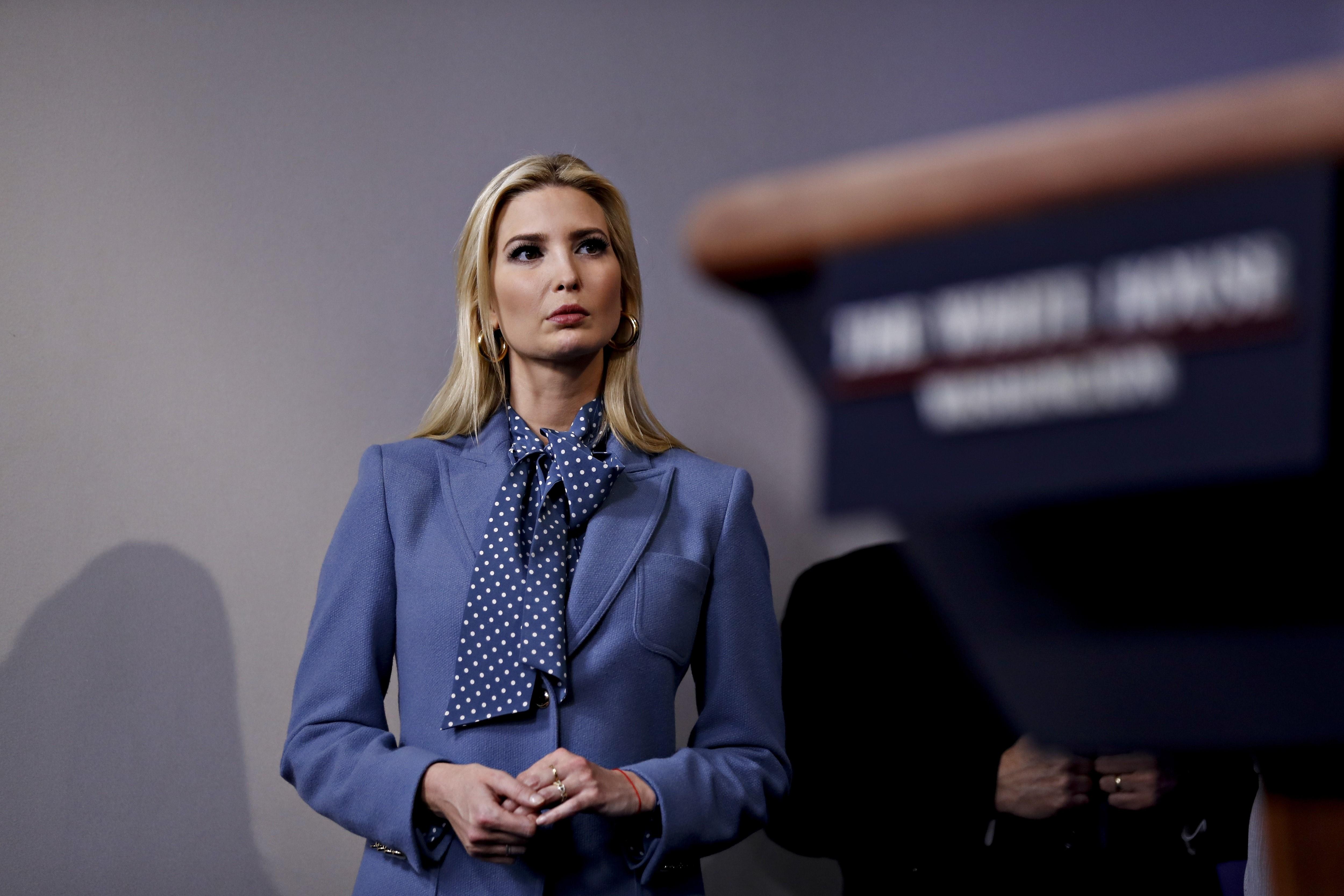 La asesora e hija de Donald Trump, Ivanka, durante una rueda de prensa en la Casa Blanca. Europa Press.