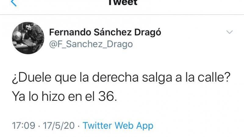 tuit de sanchez dragó tuit de sanchez dragó