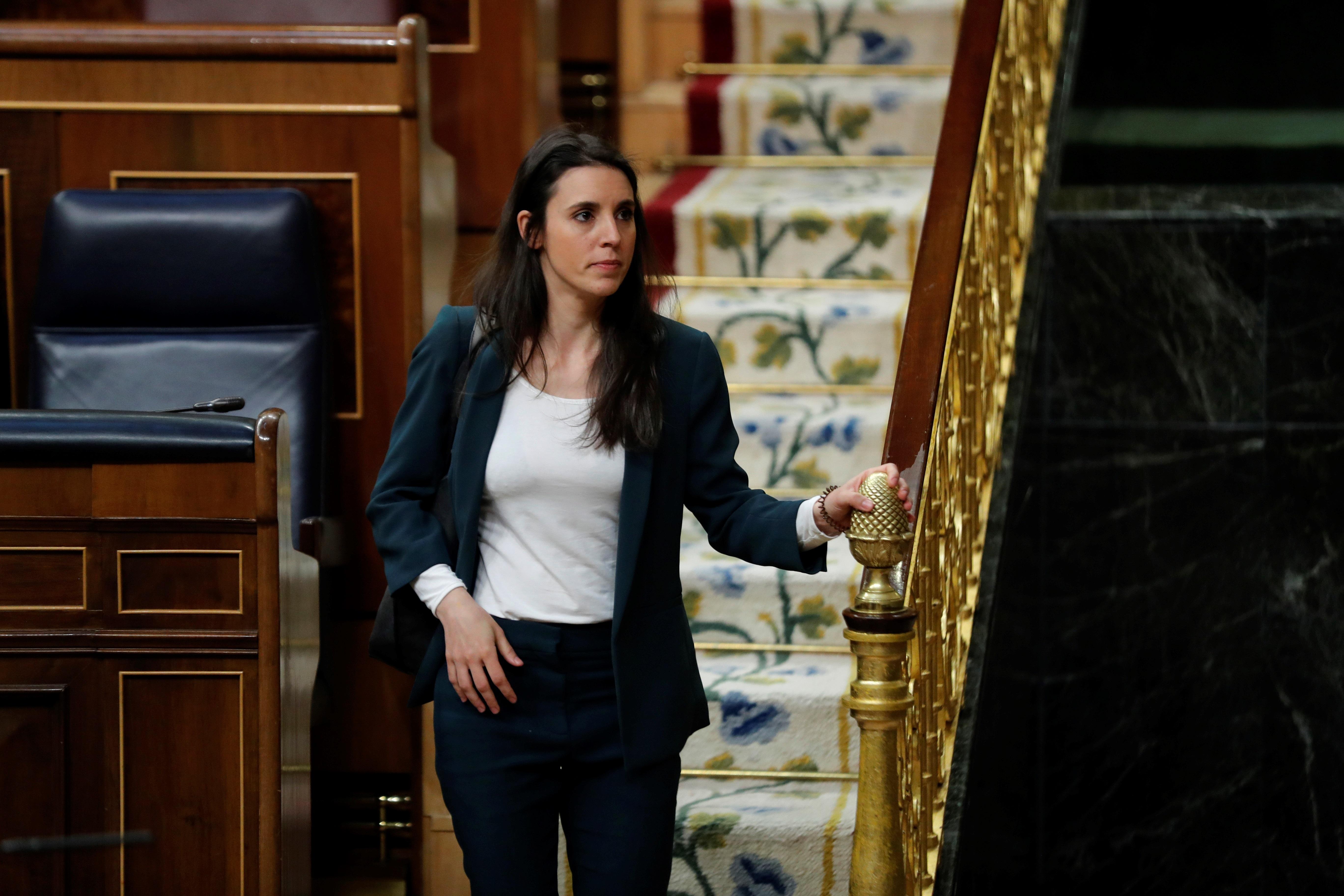 Irene Montero en el Congreso de los Diputados. EP