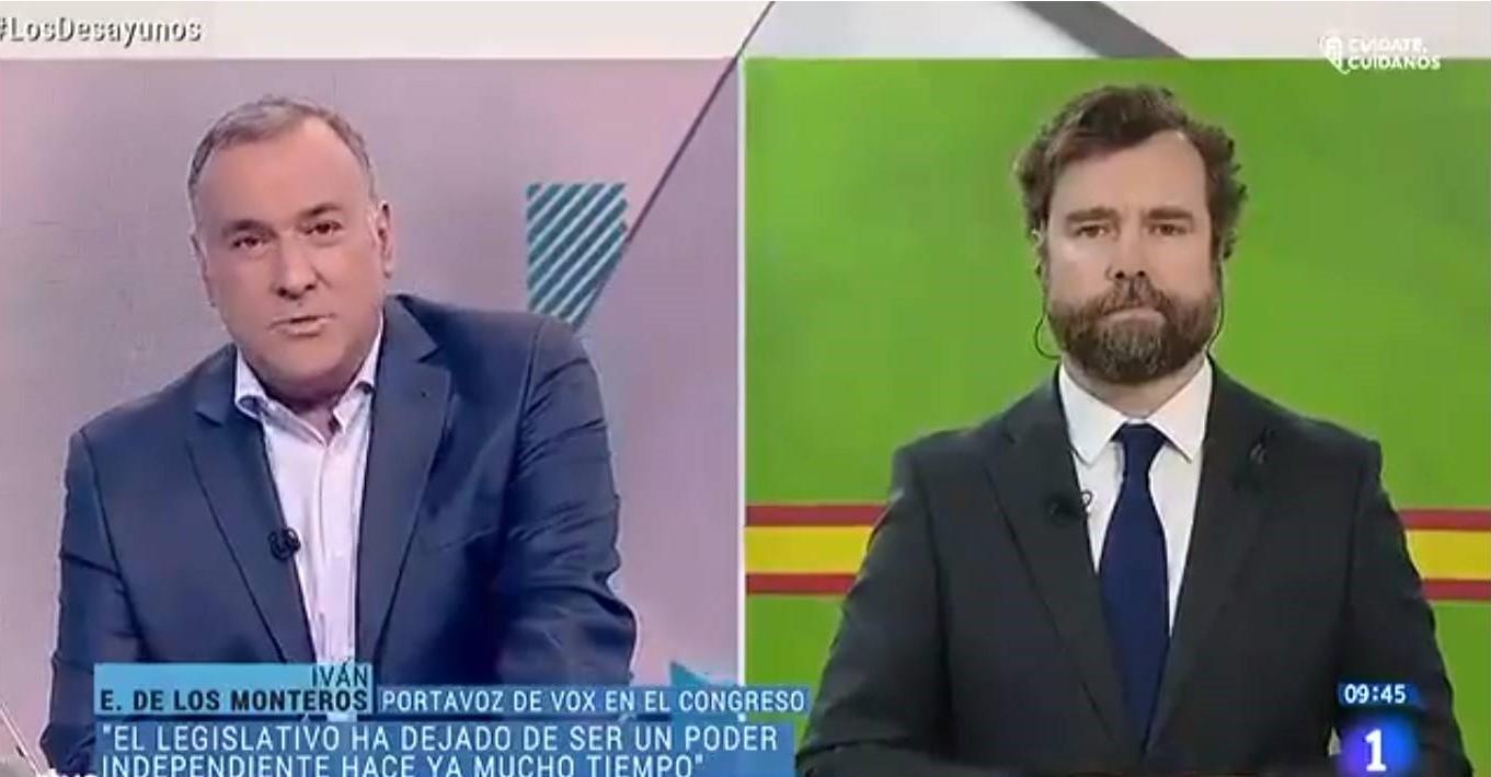 Xabier Fortes entrevista a Espinosa de los Monteros en 'Los Desayunos de TVE'