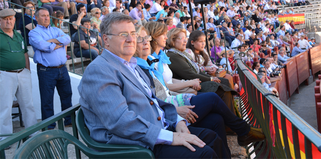 Arturo García Tizón, durante una corrida de toros.