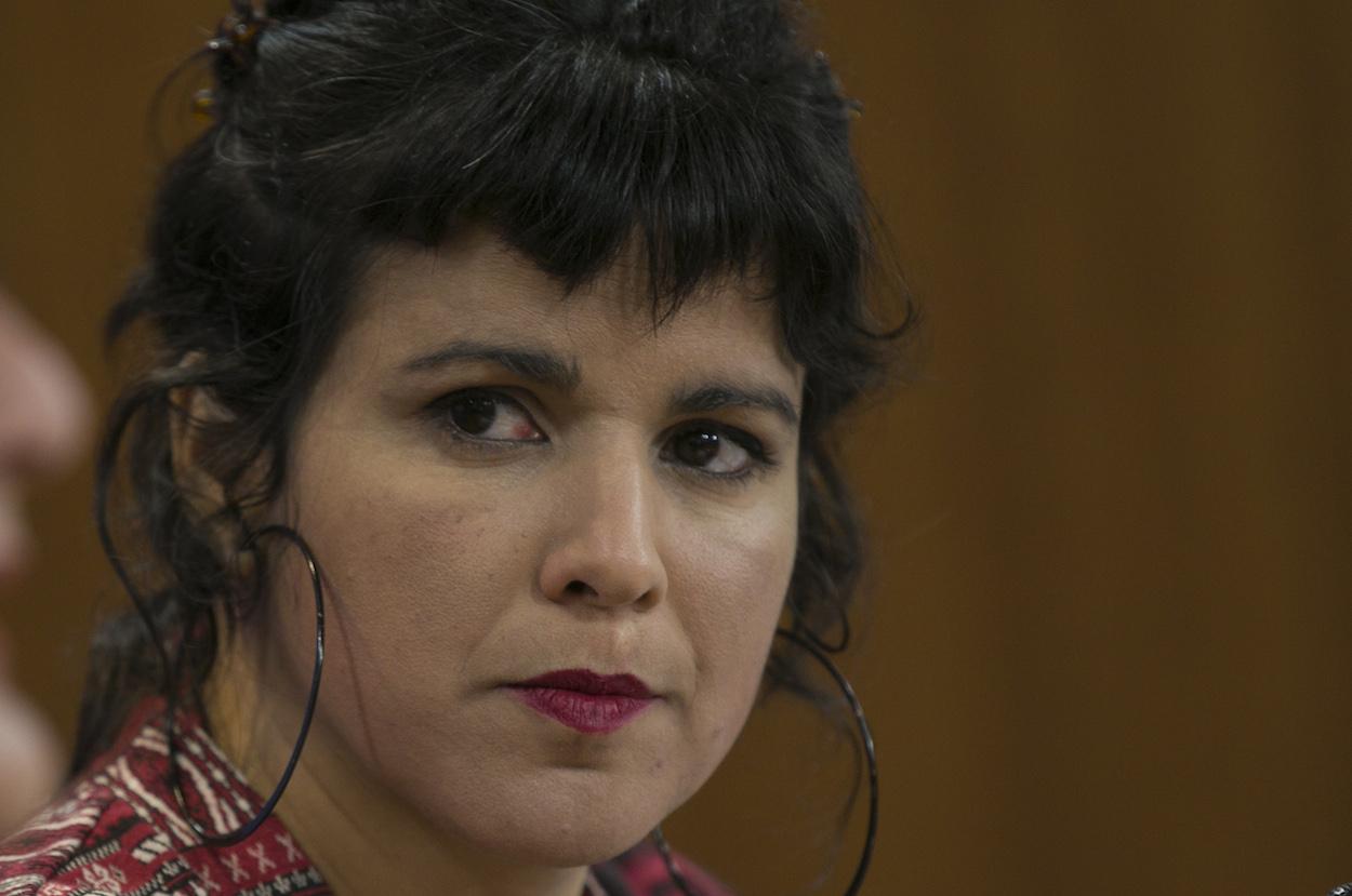 Teresa Rodríguez, portavoz de Adelante y todavía líder de Podemos Andalucía.