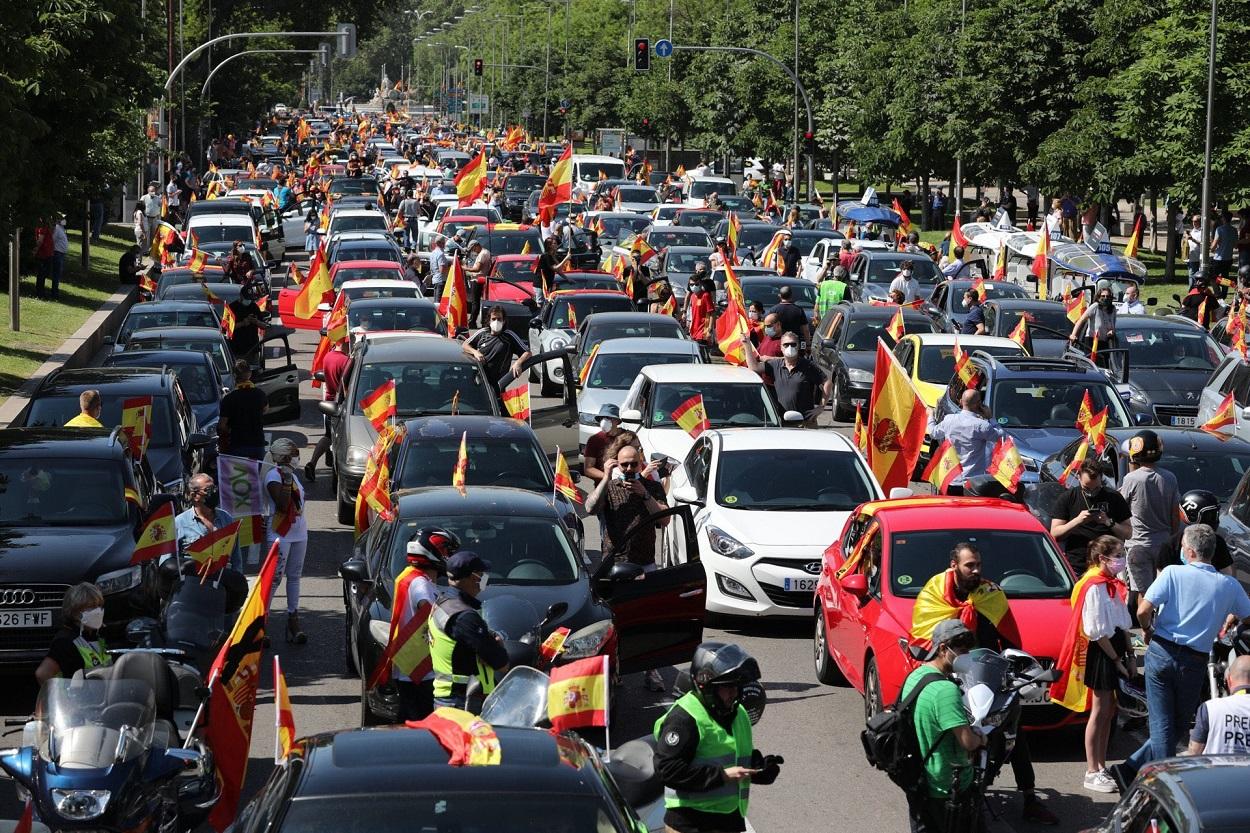 Manifestación de Vox contra el Gobierno. Twitter