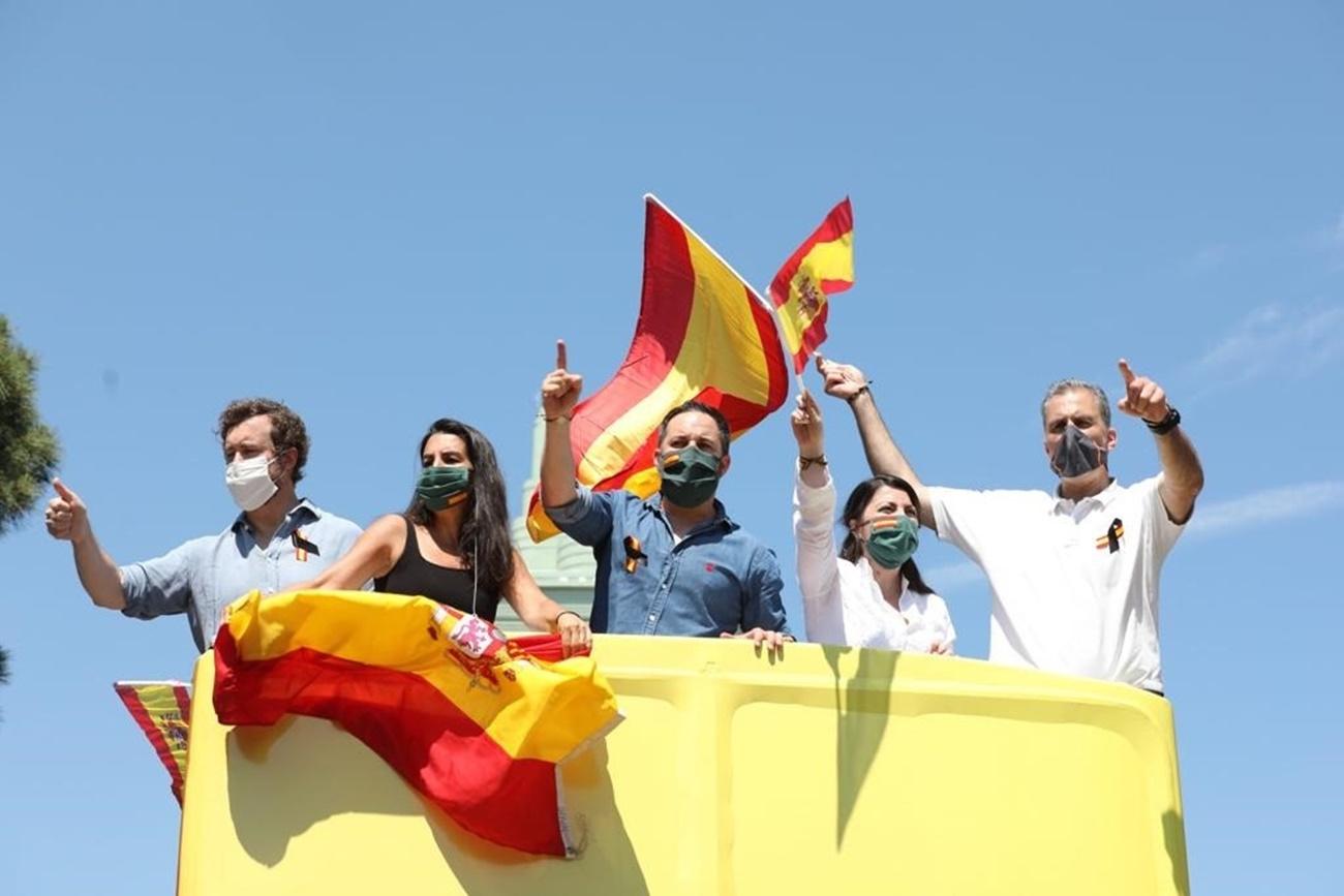 Caravana de Vox en Madrid contra el Gobierno