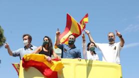 Caravana de Vox en Madrid contra el Gobierno