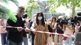 La vicealcaldesa de Madrid, Begoña Villacís inaugura la "temporada de terrazas" en Madrid