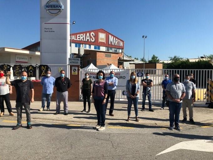 Visita a Nissan de representantes del PSC. EP