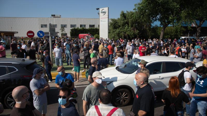 Trabajadores de Nissan ante el cierre de la planta - Europa Press