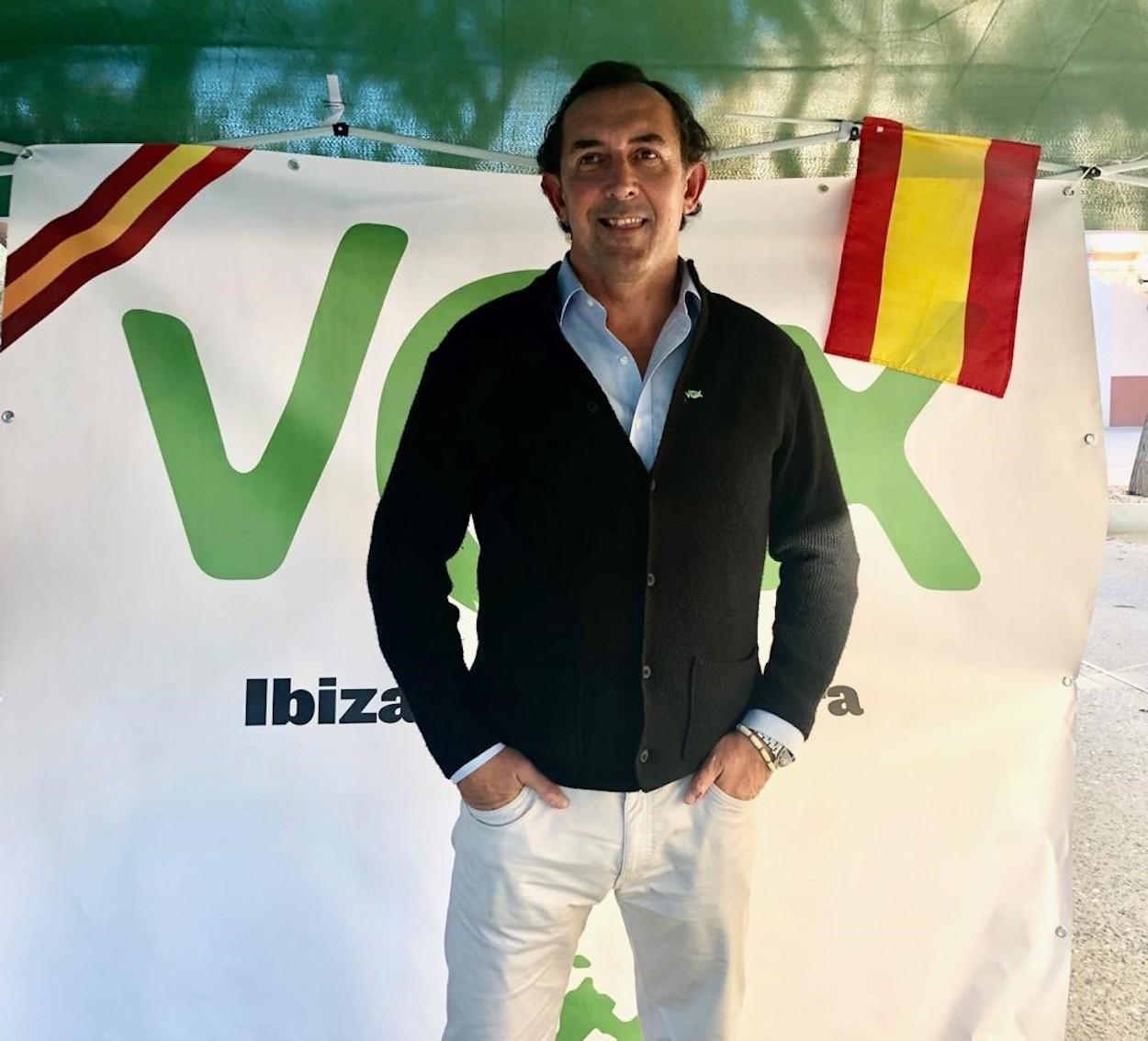 El excandidato de Vox al Senado por Ibiza y Formentera, José Luis Sánchez Saliquet.