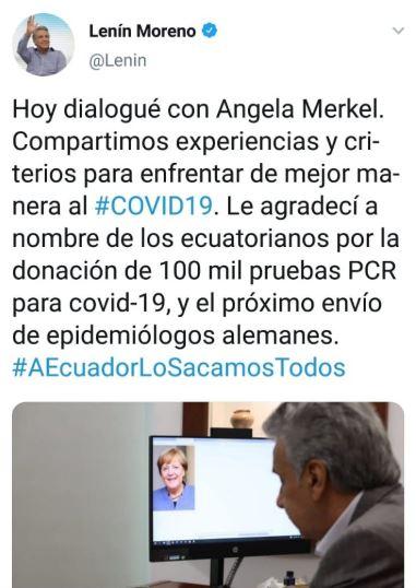 El mensaje del presidente de Ecuador, Lenín Moreno