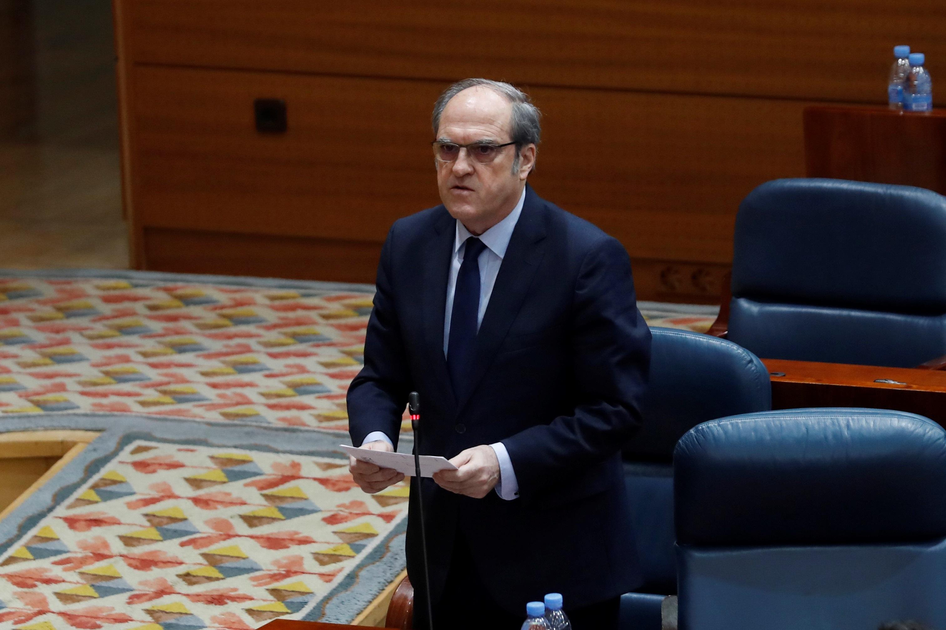 Ángel Gabilondo en la Asamblea de Madrid.