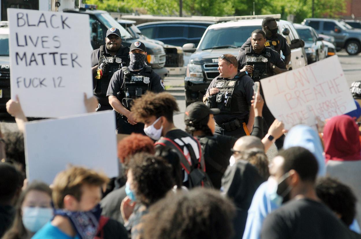 Imagen de las protestas en New Jersey
