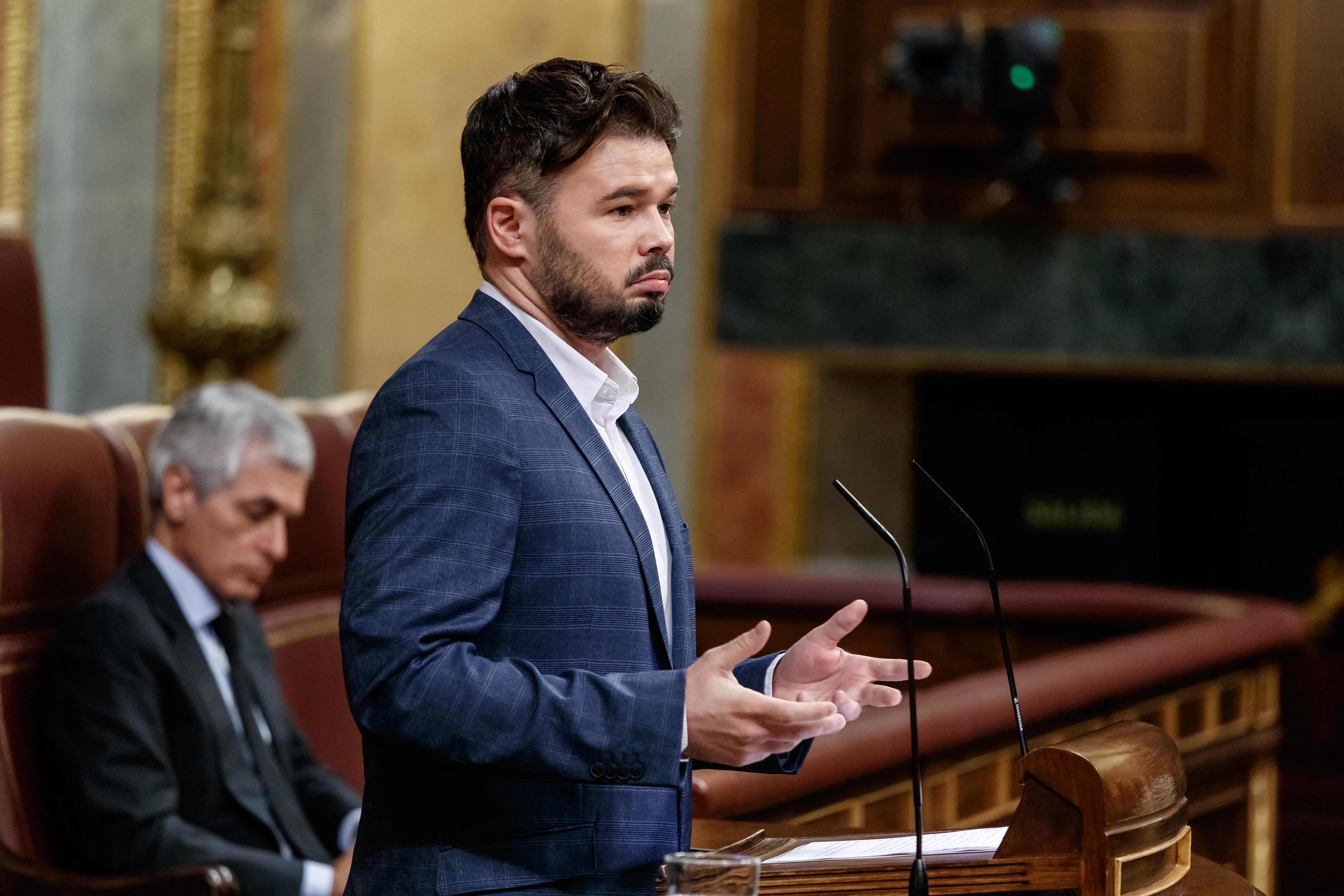 Gabriel Rufián en el Congreso. EP