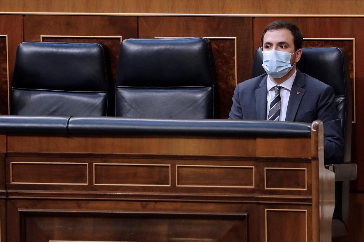 El ministro de Consumo, Alberto Garzón, durante un pleno en el Congreso / EP