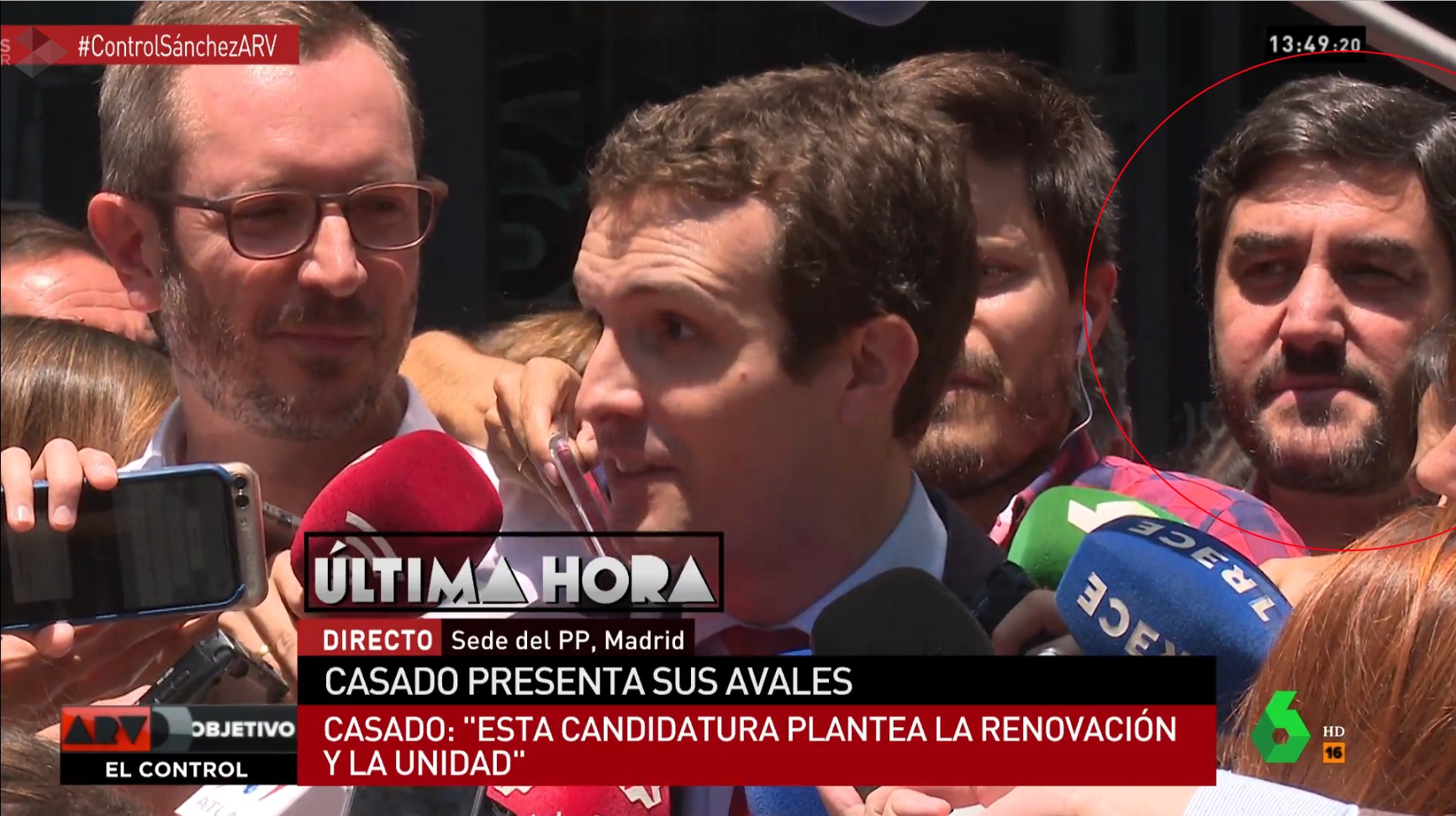 José Ignacio Echaniz junto a Pablo Casado