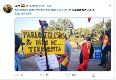Protesta en Galapagar frente a la casa de Pablo Iglesias e Irene Montero Protesta en Galapagar frente a la casa de Pablo Iglesias e Irene Montero
